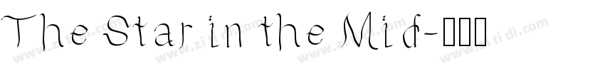 The Star in the Mid字体转换